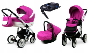 Wózek 4w1 dziecięcy BabyLux Lilly + baza Isofix
