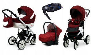 Wózek 4w1 dziecięcy BabyLux Lilly + baza Isofix