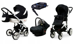 Wózek 4w1 dziecięcy BabyLux Lilly + baza Isofix