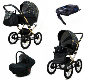 Wózek 4w1 dziecięcy BabyLux Margaret + baza Isofix