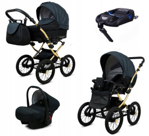 Wózek 4w1 dziecięcy BabyLux Margaret + baza Isofix