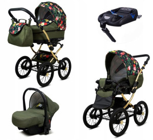 Wózek 4w1 dziecięcy BabyLux Margaret + baza Isofix