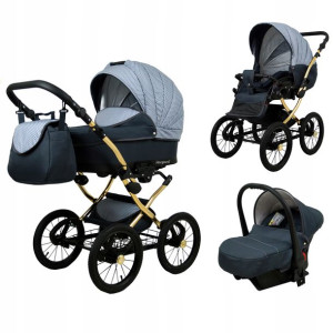 Wózek 3w1 dziecięcy spacerówka BabyLux Margaret