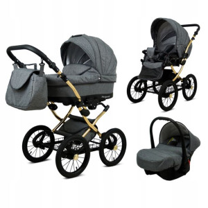 Wózek 3w1 dziecięcy spacerówka BabyLux Margaret