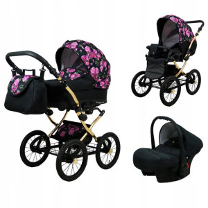 Wózek 3w1 dziecięcy spacerówka BabyLux Margaret