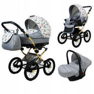 Wózek 3w1 dziecięcy spacerówka BabyLux Margaret