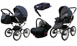 Wózek 4w1 dziecięcy BabyLux Margaret + baza Isofix