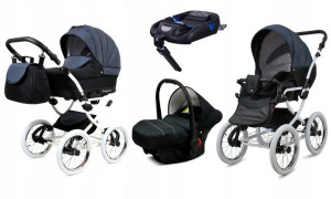 Wózek 4w1 dziecięcy BabyLux Margaret + baza Isofix