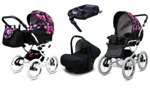 Wózek 4w1 dziecięcy BabyLux Margaret + baza Isofix