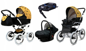 Wózek 4w1 dziecięcy BabyLux Margaret + baza Isofix