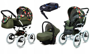 Wózek 4w1 dziecięcy BabyLux Margaret + baza Isofix