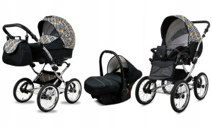 Wózek 3w1 dziecięcy spacerówka BabyLux Margaret