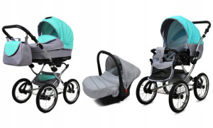 Wózek 3w1 dziecięcy spacerówka BabyLux Margaret