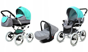 Wózek 3w1 dziecięcy spacerówka BabyLux Margaret