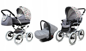 Wózek 3w1 dziecięcy spacerówka BabyLux Margaret