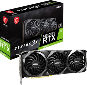 Karta MSI GeForce RTX 3060 Ti VENTUS 3X 8GB OC LHR