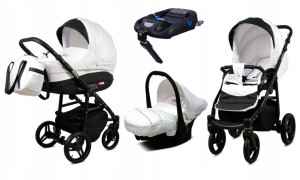 Wózek 4w1 dziecięcy BabyLux AXEL ALU + baza ISOFIX