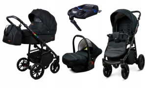 Wózek 4w1 dziecięcy BabyLux ColorLux + baza Isofix
