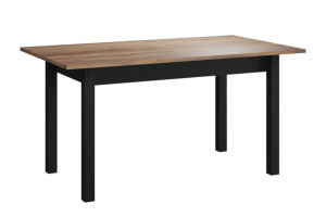 Stół rozkładany 160-200x80x90 cm RICATO dąb wersal/czarny Konsimo