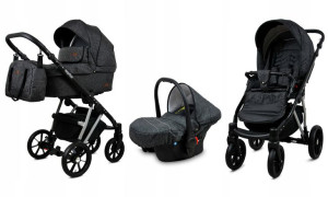Wózek 3w1 dziecięcy spacerówka BabyLux MARLUX ALU