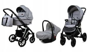 Wózek 3w1 dziecięcy spacerówka BabyLux MARLUX ALU