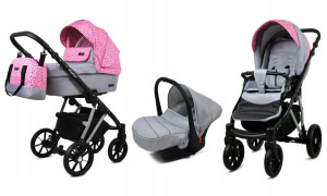 Wózek 3w1 dziecięcy spacerówka BabyLux MARLUX ALU