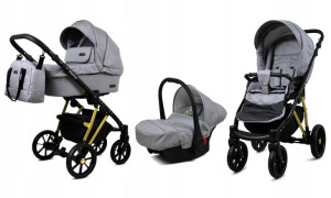 Wózek 3w1 dziecięcy spacerówka BabyLux MARLUX ALU