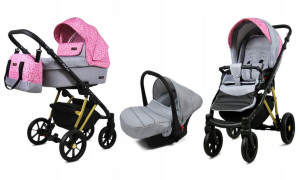 Wózek 3w1 dziecięcy spacerówka BabyLux MARLUX ALU