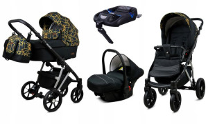 Wózek 4w1 dziecięcy BabyLux Marlux + baza Isofix