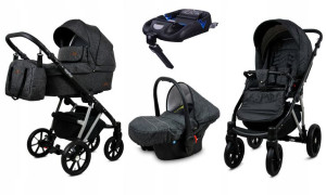 Wózek 4w1 dziecięcy BabyLux Marlux + baza Isofix
