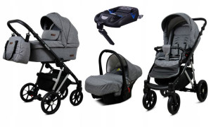 Wózek 4w1 dziecięcy BabyLux Marlux + baza Isofix