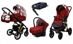 Wózek 4w1 dziecięcy BabyLux Marlux + baza Isofix
