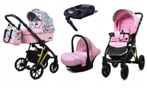 Wózek 4w1 dziecięcy BabyLux Marlux + baza Isofix
