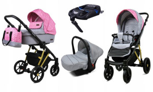 Wózek 4w1 dziecięcy BabyLux Marlux + baza Isofix