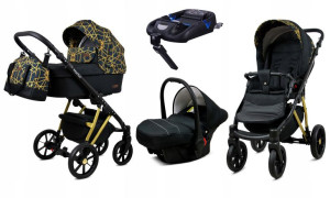 Wózek 4w1 dziecięcy BabyLux Marlux + baza Isofix