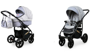 Wózek 2w1 dziecięcy spacerówka BabyLux Miracle ALU
