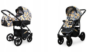 Wózek 2w1 dziecięcy spacerówka BabyLux Miracle ALU