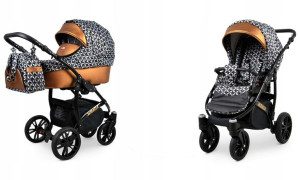 Wózek 2w1 dziecięcy spacerówka BabyLux Miracle ALU