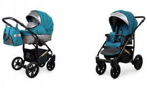 Wózek 2w1 dziecięcy spacerówka BabyLux Miracle ALU