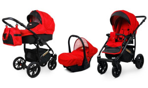 Wózek 3w1 dziecięcy spacerówka BabyLux Miracle ALU