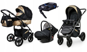 Wózek 4w1 dziecięcy BabyLux Miracle + baza Isofix