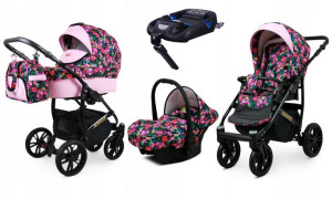Wózek 4w1 dziecięcy BabyLux Miracle + baza Isofix