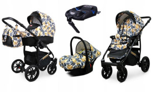 Wózek 4w1 dziecięcy BabyLux Miracle + baza Isofix