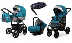 Wózek 4w1 dziecięcy BabyLux Miracle + baza Isofix