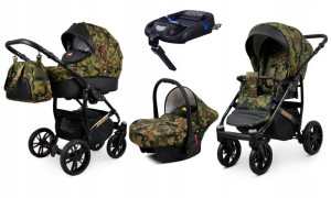 Wózek 4w1 dziecięcy BabyLux Miracle + baza Isofix