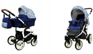 Wózek 2w1 dziecięcy spacerówka BabyLux OPTIMAL ALU