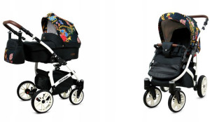 Wózek 2w1 dziecięcy spacerówka BabyLux OPTIMAL ALU