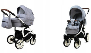 Wózek 2w1 dziecięcy spacerówka BabyLux OPTIMAL ALU