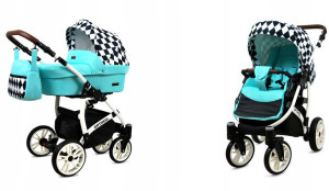 Wózek 2w1 dziecięcy spacerówka BabyLux OPTIMAL ALU