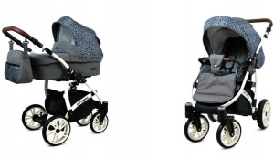 Wózek 2w1 dziecięcy spacerówka BabyLux OPTIMAL ALU